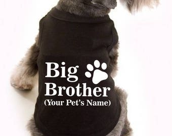Dog baby announcement, new baby announcement, big brother announcement shirt, dog big brother announcement, pet baby announcement,