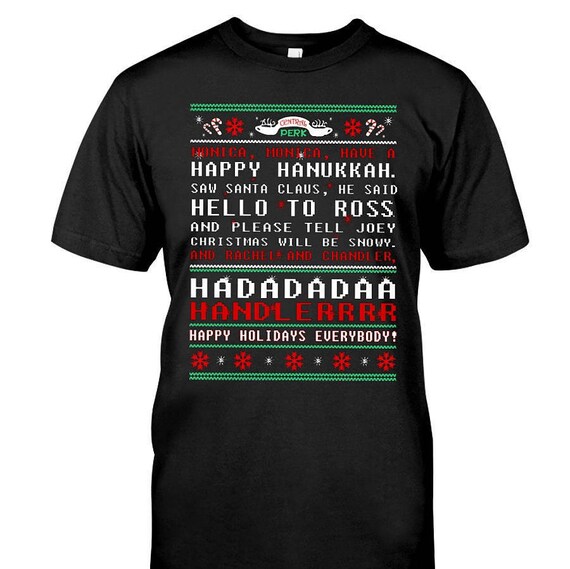 friends tv show christmas t shirt