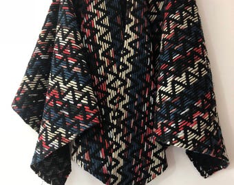 PDF Crochet Pattern Indian Summer Ruana Wrap Shawl
