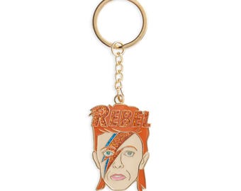 David Bowie Keychain, Key Chain, Music, Art, Artist, Gift (Item Key37)