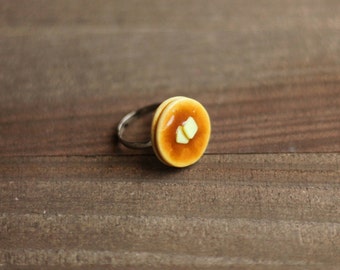Miniature Pancake Ring, Miniature Food Jewelry