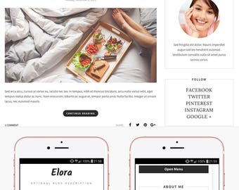 Blogger Template Responsive, Blogger Theme, Premade Blogger Templates, Blogger Template Minimal, Blogger Blog, Blogspot - Elora