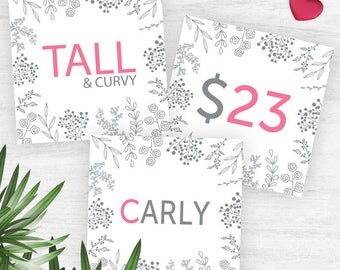 Pink Lula Facebook Album Covers, Names, Prices, Sizes Cards, 5x5", 96 Covers for Facebook Group, For Fashion Retailers/Consultants
