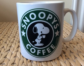 Snoopy Inspired Coffee Mug