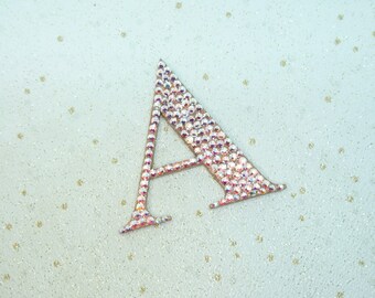Rose gold decor, wooden letters, home decor, crystal letter, monogram, crystal decor, name letters, Swarovski crystal, Name initial,wood art