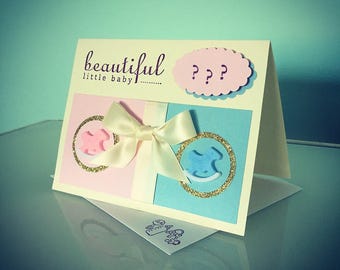 Gender Reveal Silly String Label He or She Instant
