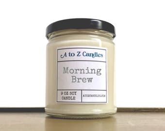 Coffee Scented Candle, Coffee Candle, Fresh Ground Coffee, Soy Candle, Morning Brew, Coffee Soy Candle, Soy Candle, Coffee Scented