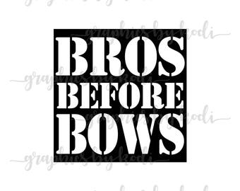 Download Bows before bros svg | Etsy