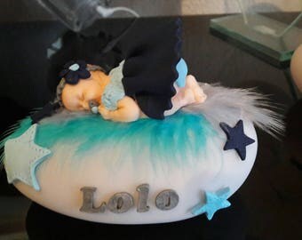 night light with baby blue