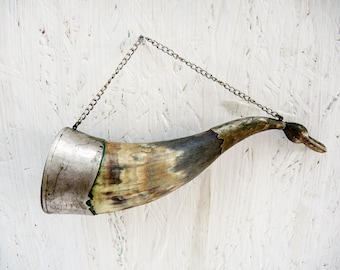 Drinking horn - Viking horn - Soviet horn - Cornucopia - Wall decor
