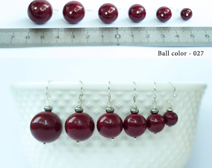 Design your own jewelry, Design your own earrings, Classic earrings, Ball earrings, Simple earrings, Multi colored earrings jewelry
