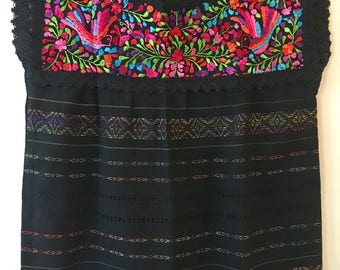MEXiCAN BLOUSE,made in Oaxaca, Boho Top, hand embroidered Blouse,Telar de Oaxaca, pregnant clothing