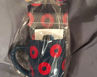 Phish Coffee Mug Gift Set Glass Magnets Can Cooler Fishman Donut