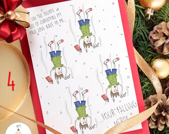 Nerd christmas card | Etsy