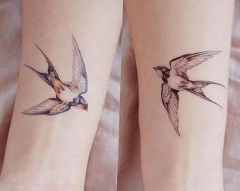 bird tattoo etsy bird tattoo etsy