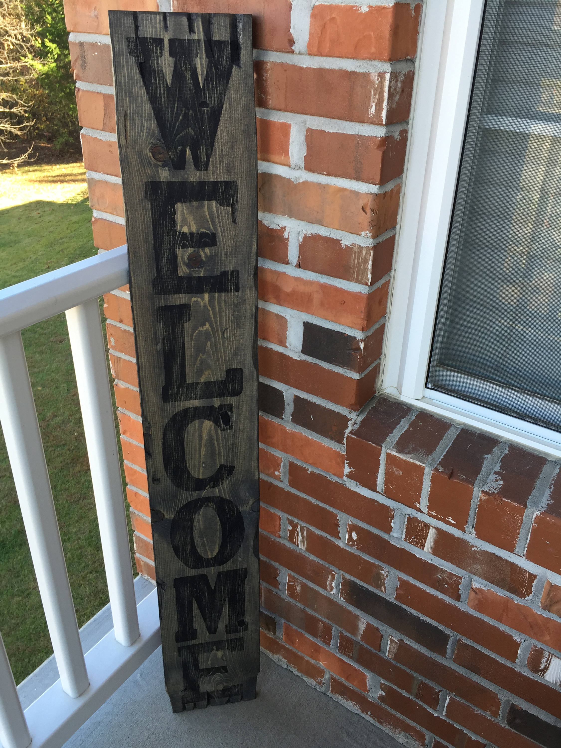 Large welcome signs Rustic wood welcome signs Welcome porch