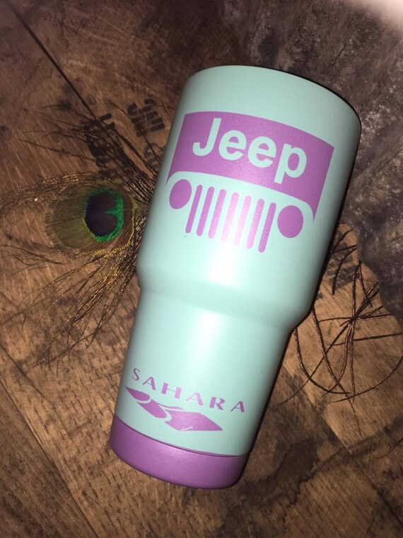 Jeep Tumbler Cup Unbranded Yeti Type 30 oz Includes FREE