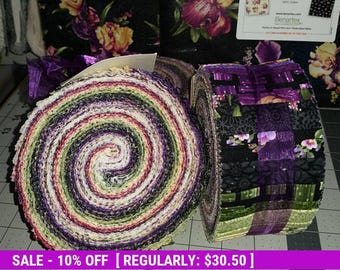 SALE! Iris - Jelly Roll - Benartex - Irrestable Iris