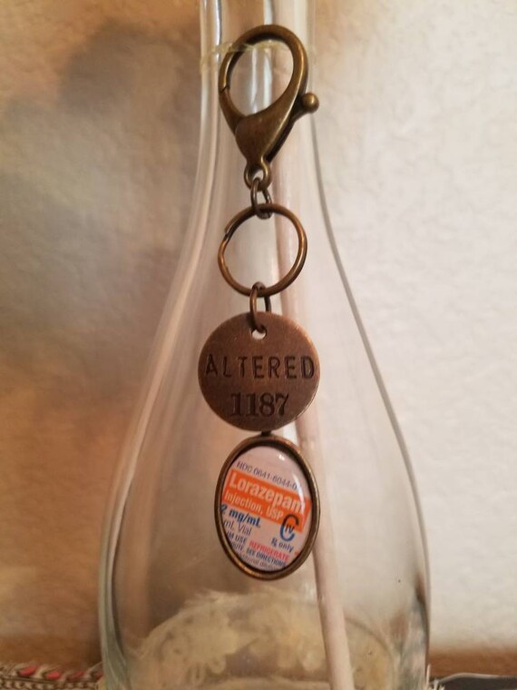 Altered Medical Drug Keychain