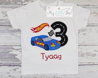 Race Car Birthday shirt-Hot Wheels Birthday Shirt- Car birthday party-any age