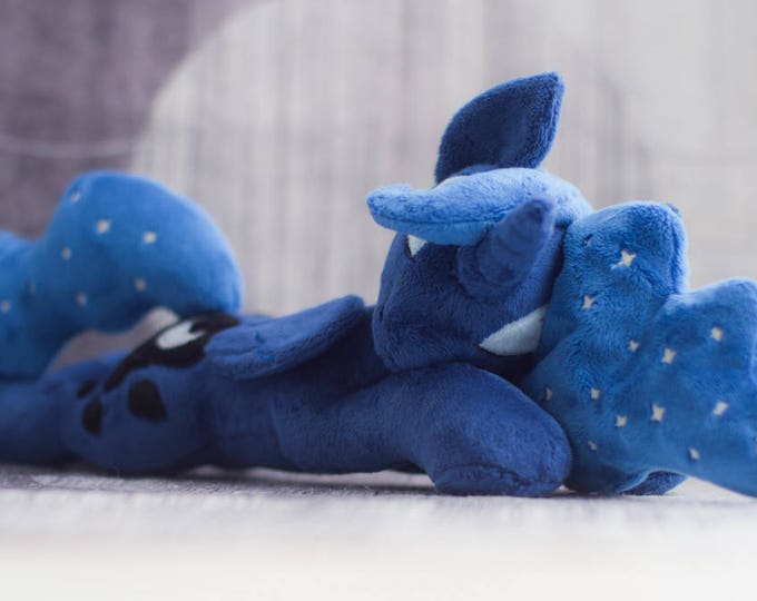 Sleeping Princess Luna - Custom Plush - Stuffed Animal Toy