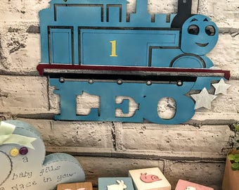 Personalised Thomas the Tank Engine plaque Thomas the train plaque Thomas and friends door plaque Personalised kids room plaque bedroom