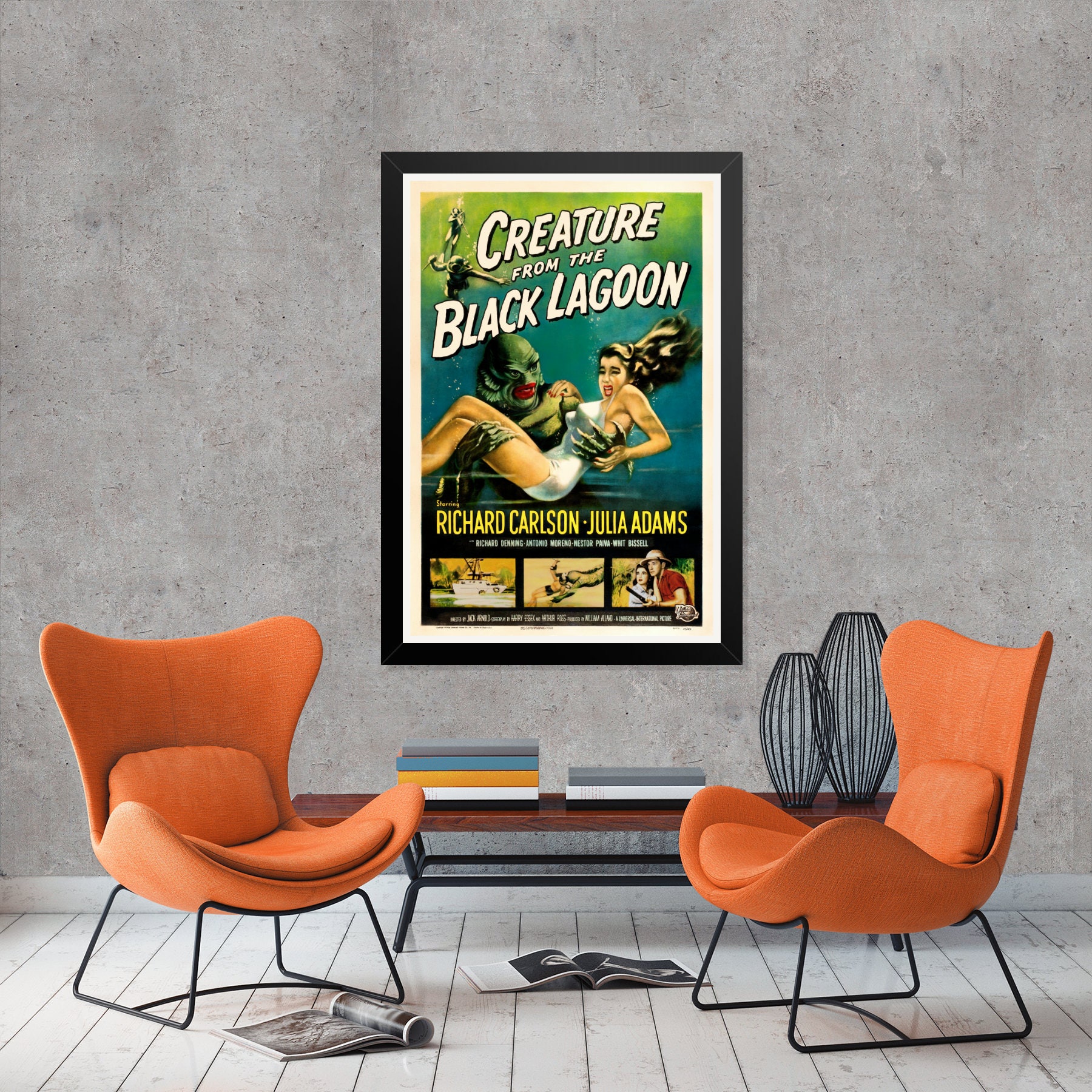 Creature From The Black Lagoon Poster Print Vintage Monster