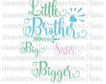 Little Brother Svg, Little Sister Svg, Big Brother Svg, Big sister Svg, New Baby SVG, Sibling svg, Newborn Svg, Sister Svg, Brother Svg