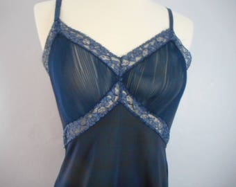 navy blue full slips