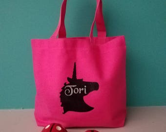 Personalized Unicorn bag - perfect for birthday parties!