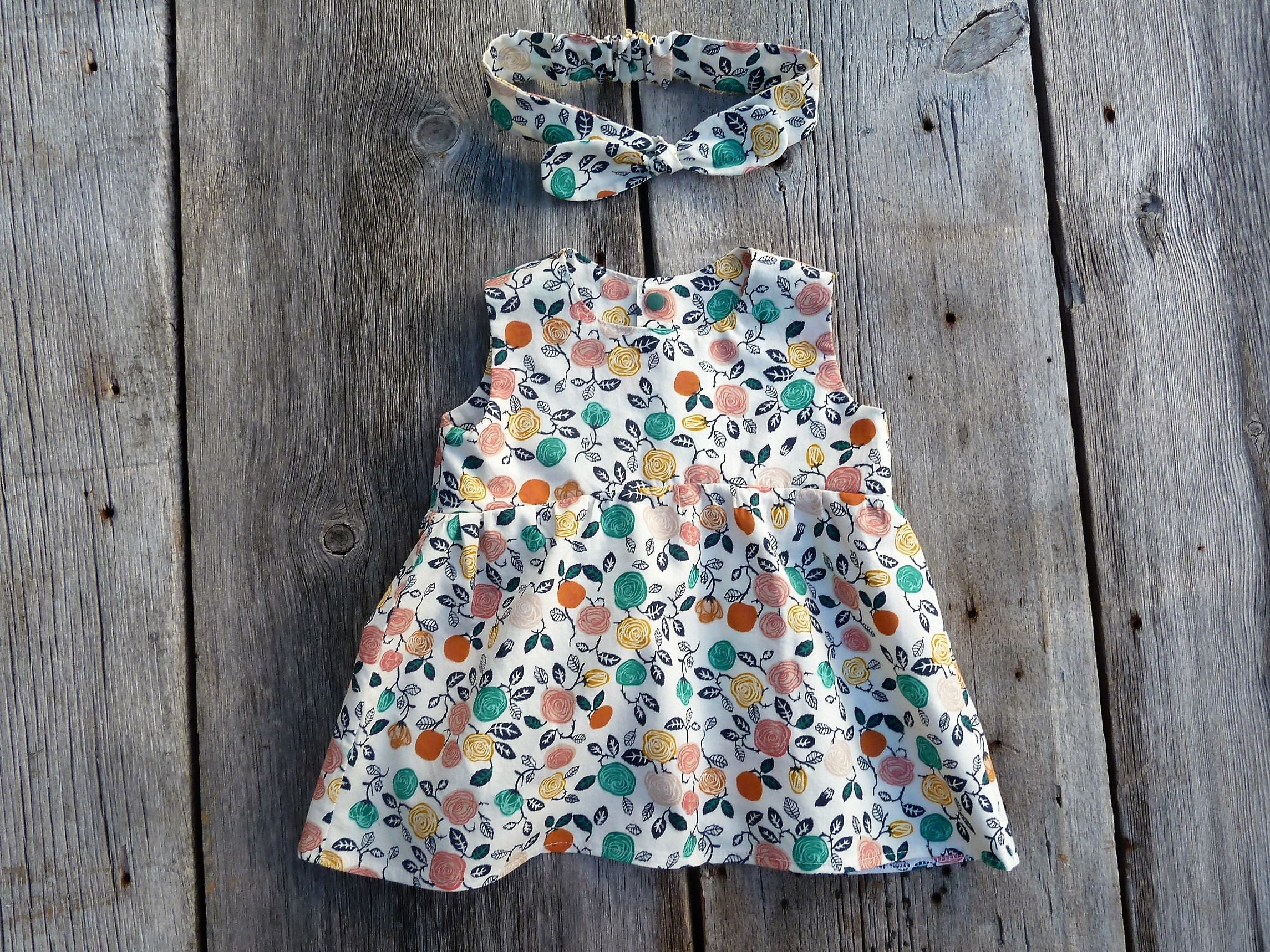 Organic baby top Organic baby clothes floral girls clothes