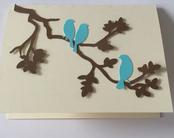 Bird blank greeting card w envelope