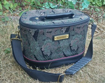 Tapestry style American tourister carry on bag/vintage carry on/carry on luggage/american tourister bag/vintage luggage/tapestry style bag