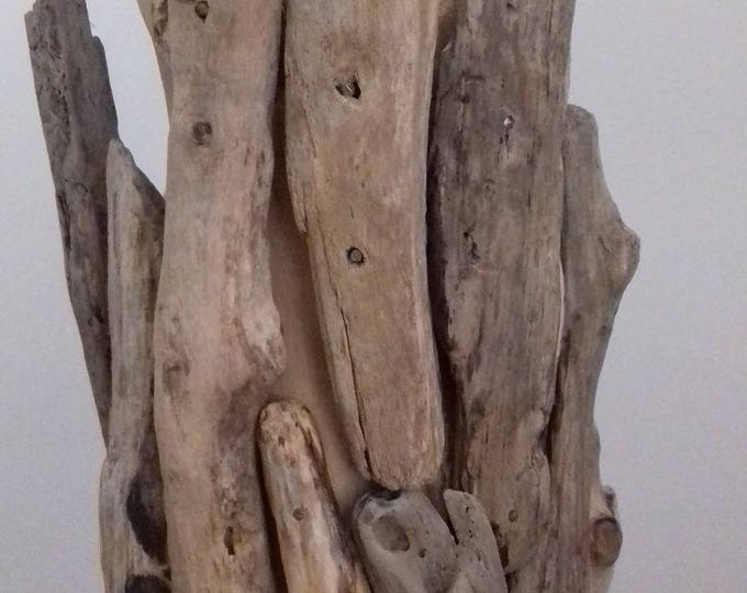 Driftwood candle holder, handmade.