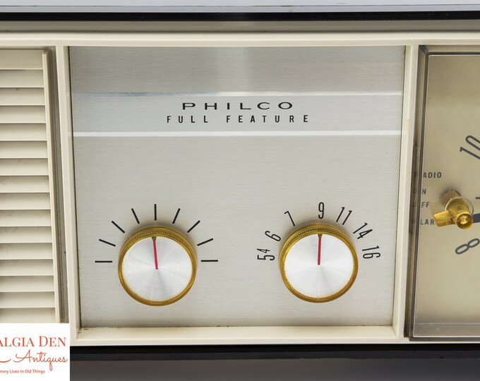 Retro Clock Radio | Philco Alarm Clock Radio | Full Feature Working Alarm Clock | AM Radio