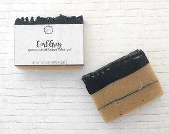 Earl Grey Soap: Handmade Soap, Palm Free Soap, Vegan Soap, Earl Grey Tea, Shea Butter Soap, Bar Soap, Cold Process Soap, Natural Soap