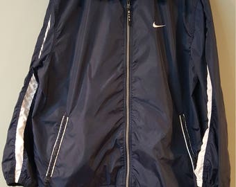 navy blue nike track jacket