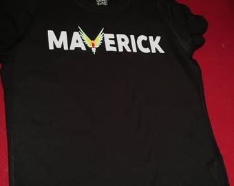 Maverick Bird Logo Logan Paul Black Shirt Inspired by Logan Paul T Shirt Kids Unisex Tee Shirt