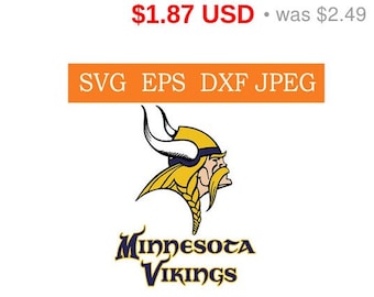 Sale 25% - Minnesota Vikings logo in SVG / Eps / Dxf / Jpg files INSTANT DOWNLOAD!