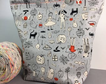 Halloween Party Knitting Project Bag - Snap GoGo