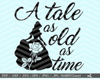 Download Tale as old as time svg | Etsy