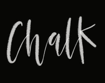 Procreate brush chalk bundle