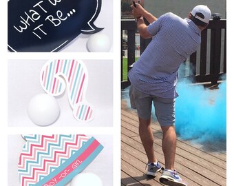 Ships next day! Golf Ball Gender Reveal Golf Ball Gender Reveal Ideas Gender Reveal Golf Balls Gender Reveal Ideas