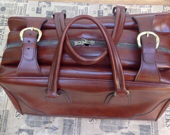 50s travel suitcase | 50s suitcase vegan | 50s faux leather Briefcase | 50s weekend | Vintage carry-ons | suitcase | Vintage Suitcase |