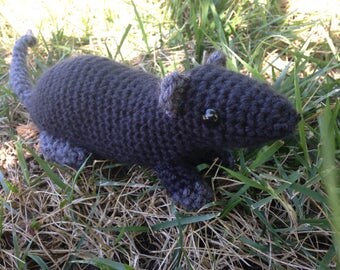 Crocheted Rat