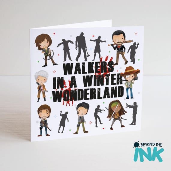 The Walking Dead Christmas Card TWD Walkers In A Winter The Walking Dead Christmas Card TWD Walkers In A Winter