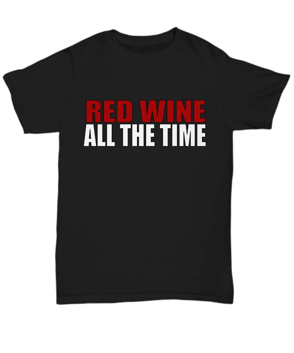 Chaser Red Wine Time - White Top - Long Sleeve Top - Graphic Top ...