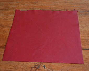Coupon of leather genuine Burgundy calf (7869787)