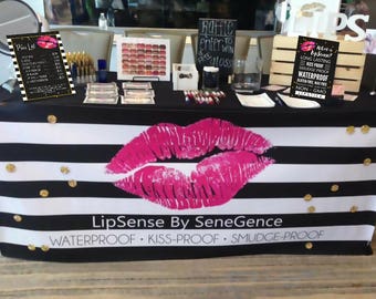 Lipsense Banner - LIPSENSE Trade-Show Banner 6ft x 2.5 ft - Distributor Sign - Table Cover - Digital Purchase