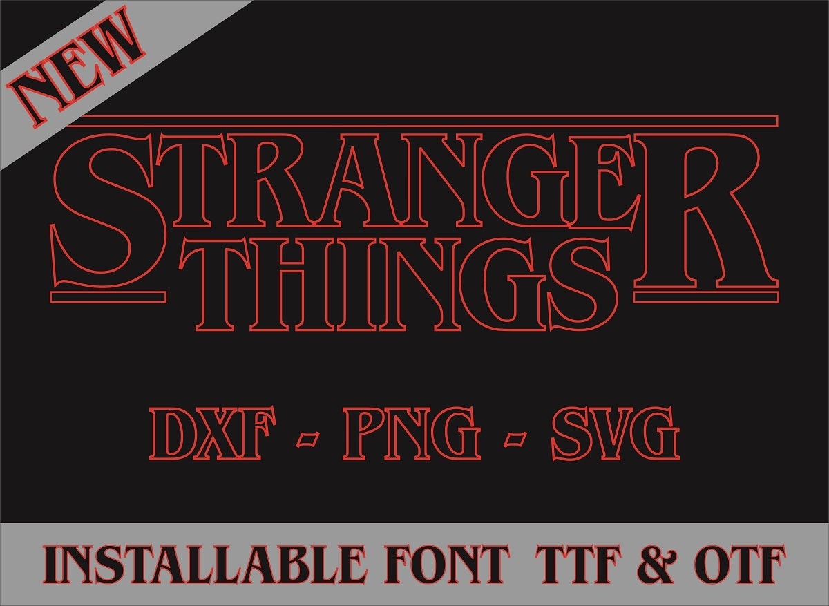 Stranger things font logo